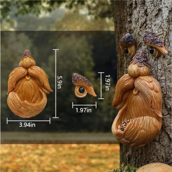 Tree Face Bird Feeders Tree Faces Outdoor Tree Art Tree Art Tree Decorations - Picture 2 of 7